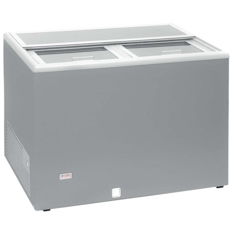 BOTTLE COOLER 300-400 LITERS STAINLESS STEEL DOORS 1060 X670 X880H MM WITH WHEELS AVEIRO AGF (GRAY COLOR)