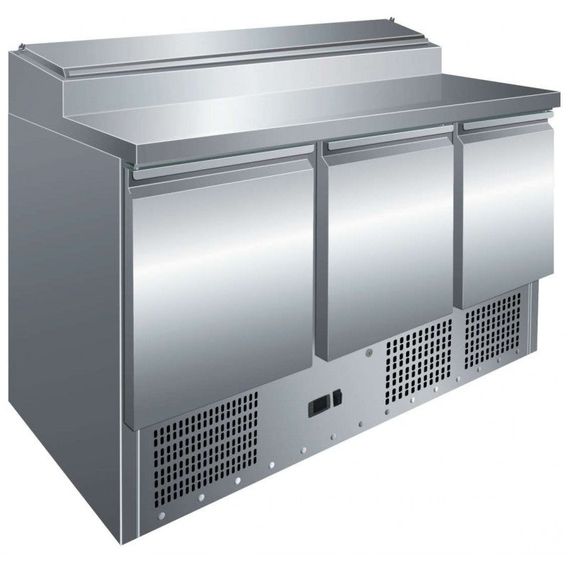 MESA REFRIGERADA GN1/1 3 PUERTAS PREPARACIÓN ENSALADAS PEKIN
